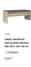 Hall Bench with Cushion with