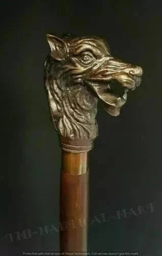 Victorian style wolf handle - victorian,