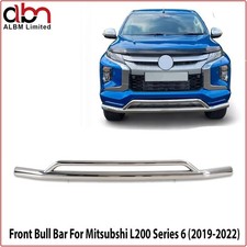 FRONT STAINLESS  BULL BAR NUDGE SPOILER FOR MITSUBISHI L200 SERIES 6 2019-2022