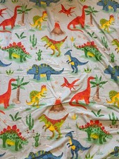 Dinosaur themed reversible single duvet bedding, multi coloured