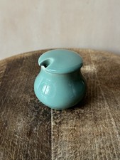 Denby Manor Green Mustard Condiment Pot