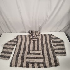 Mexican Baja/Jerga/Festival/Surf Hoodie Top. Multicoloured. Unisex Size M/Medium