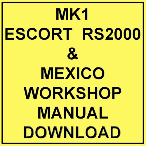 Ford escort mk1 rs2000 - mk1,