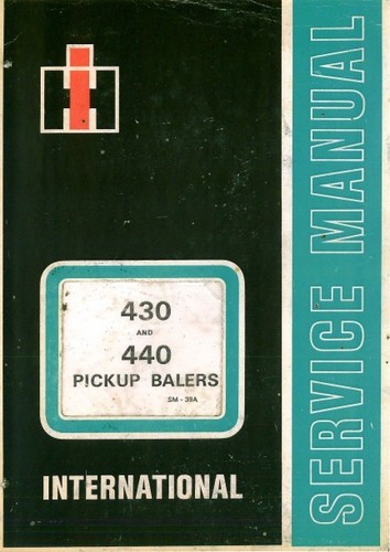 International baler 430 440 - &,