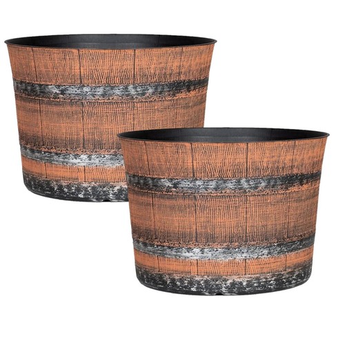 2pc plastic whiskey - plastic, barrel