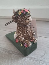 Natural Hamish The Highland Cow Door stop Stay Wedge Ornament Home Decor Gift