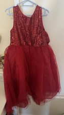 Girl Red Monsoon Dress