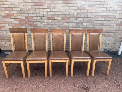 Set solid oak dining - of,