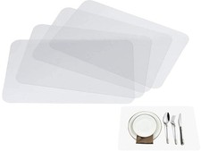 Clear Plastic Placemats Set