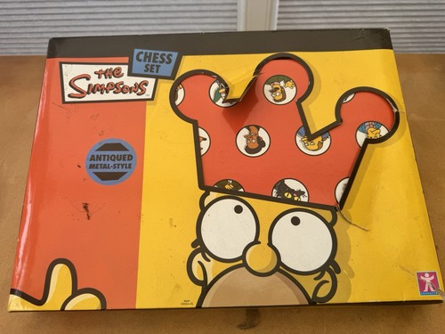 The simpsons chess set - the,