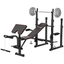 SPORTNOW Weight Bench with Two