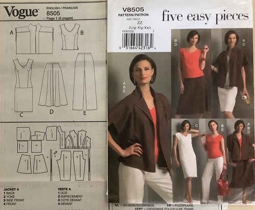 Vogue v8505 sewing pattern - vogue,