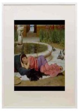 John William Godward A Cool Retreat 1910 A3 A4 Framed Print Picture