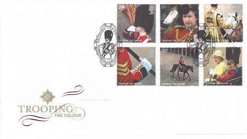 Trooping the colour fdc - trooping,