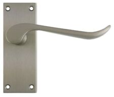 Bertelli Brushed Chrome Scroll Door Handle Set