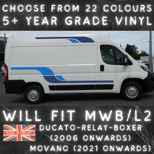 Medium van stripes - van, campervan