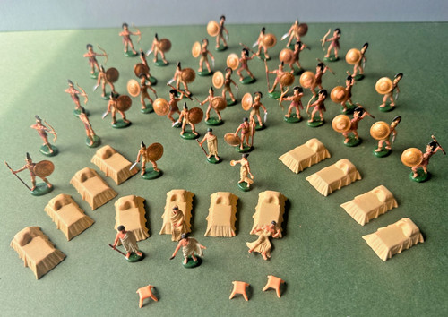 Ancient greek hoplites camp - greek,