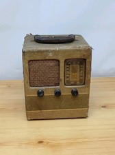 Vintage Antique Valve Radio - UNTESTED Spares Repairs - Barn Find