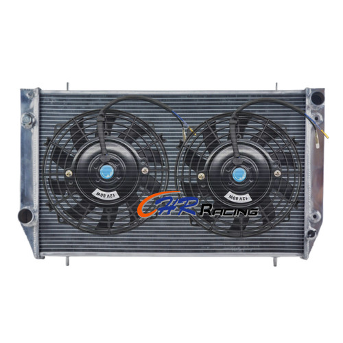 Row aluminum radiator fans - aluminum, radiator+fans