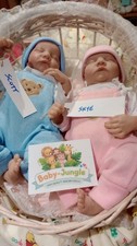 TWINS❤️reborn doll Boy and Girl nicely weighted new dolls and crib❤️