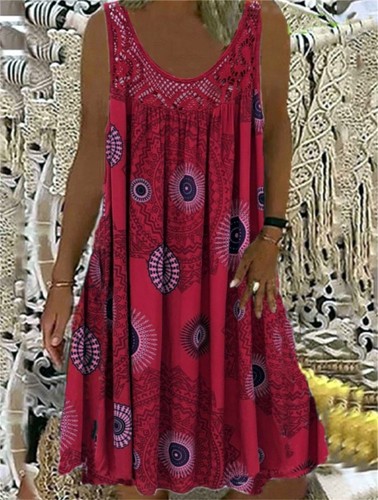 Ladies retro printed summer - ladies,