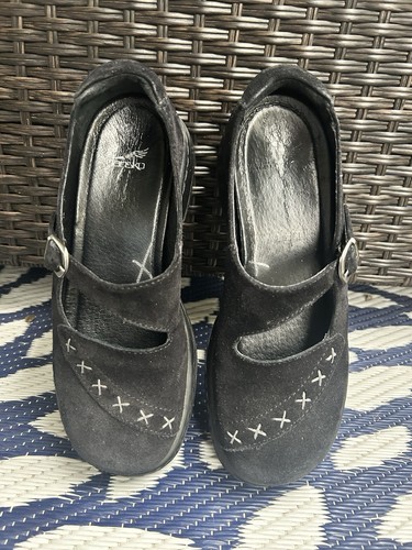 Dansko mary jane black - mary, suede