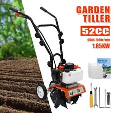52CC Heavy-Duty Petrol Rotovator Tiller Cultivator Rotavator Garden Soil 2Stroke