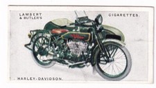 Vintage 1923 Motorcycle Card