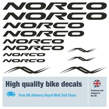 Norco bike labels / decals / stickers, 5+ years external quality (28 pack)