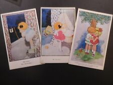 VINTAGE POSTCARDS Artist Signed Hilda Cowham " Children " Original 1913
