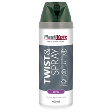 Plasti-kote 22112 400ml Premium Spray Paint Satin - Hunt Green