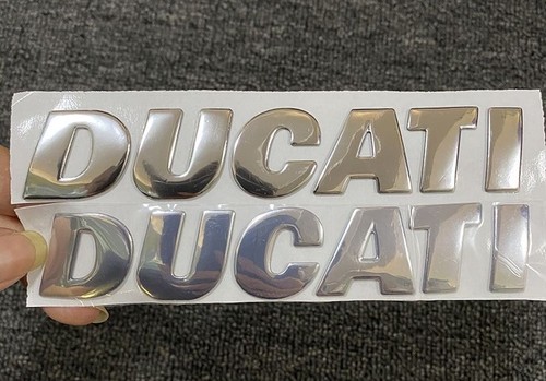 2pcs silver ducati fuel - silver,