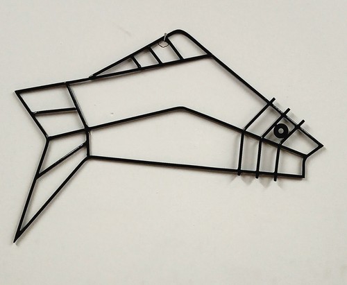 Mid century metal wire wall - metal,