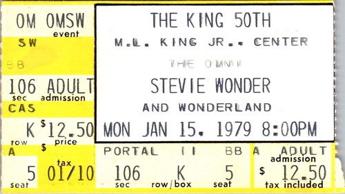 Stevie wonder concert ticket - wonder,