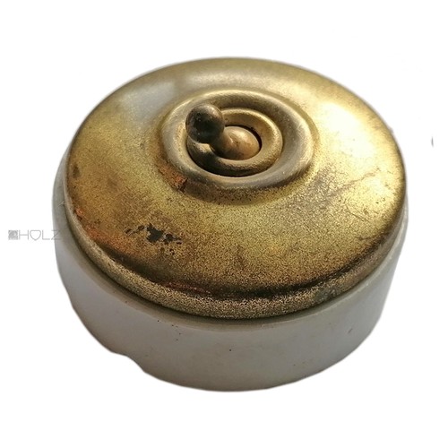 Antique light switch brass - switch,