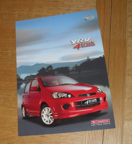 Daihatsu yrv 4trak - daihatsu, brochure