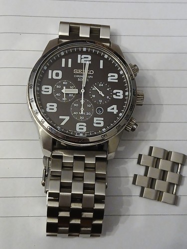 Seiko solar chromograph watch - seiko,