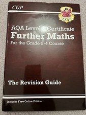 CGP AQA Level 2 Certificate Further Maths For Grade 9-4 Course Revision Guide