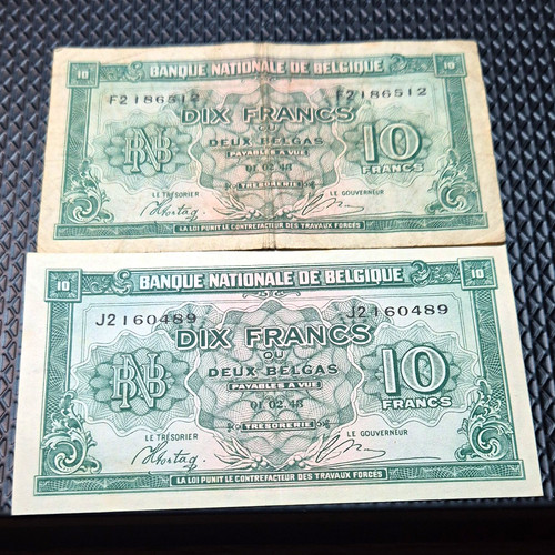 Belgium 1943 francs banque - 10,