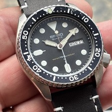 Vintage 1979 Seiko 7548-7000 5J Black Bezel 150m Diver + serviced + new strap
