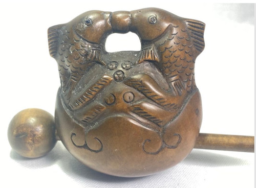 Netsuke antique fish - antique,