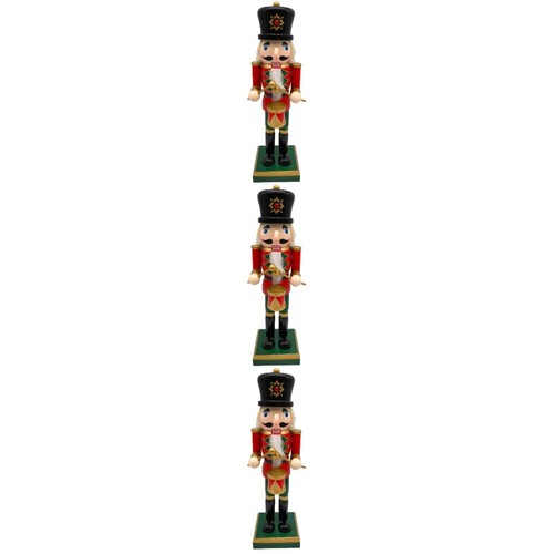 Multi color wooden nutcracker - color,