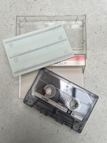Tdk d90 cassette tape - cassette,
