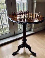 Antique Victorian Chess Table