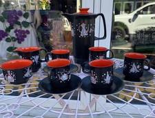 Crown Devon Coffee Set Black