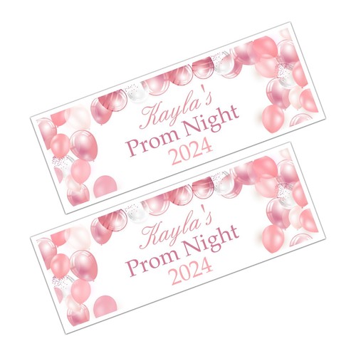 Personalised prom night banner - prom,