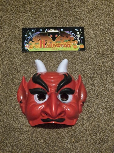 Vintage halloween devil mask - vintage,