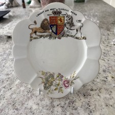 Commerative Queen Victoria Diamond Jubilee Scalloped Edge Tea Plate by Foley