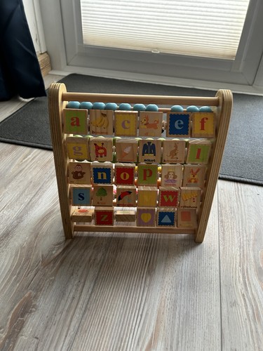 Wooden alphabet and bead - wooden,
