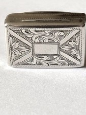 Antique Silver Gilt Early Victorian Vinaigrette Birmingham 1844 Edward Smith